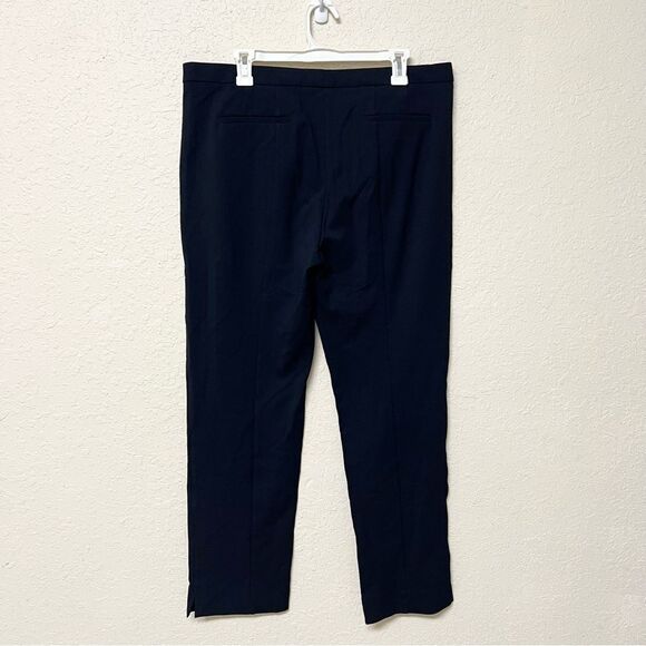 Derek Lam Drake Crop Trouser Viscose Blend Women's Pants Career Navy Size 14 - Picture 3 of 9